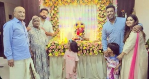 Rohit Sharma Celebrates Ganesh Chaturthi with Family in Rare Glimpse of Personal Life