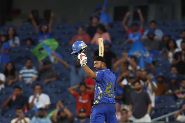 Dhillon overshadowed Pooran with his incredible hitting.